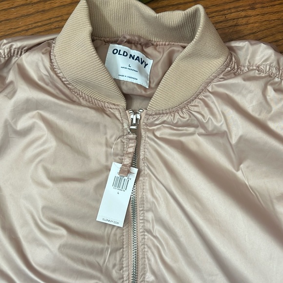 NWT OLD NAVY Oversized Water-Resistant Bomber Jacket Color: Tiramisu - Picture 6 of 8
